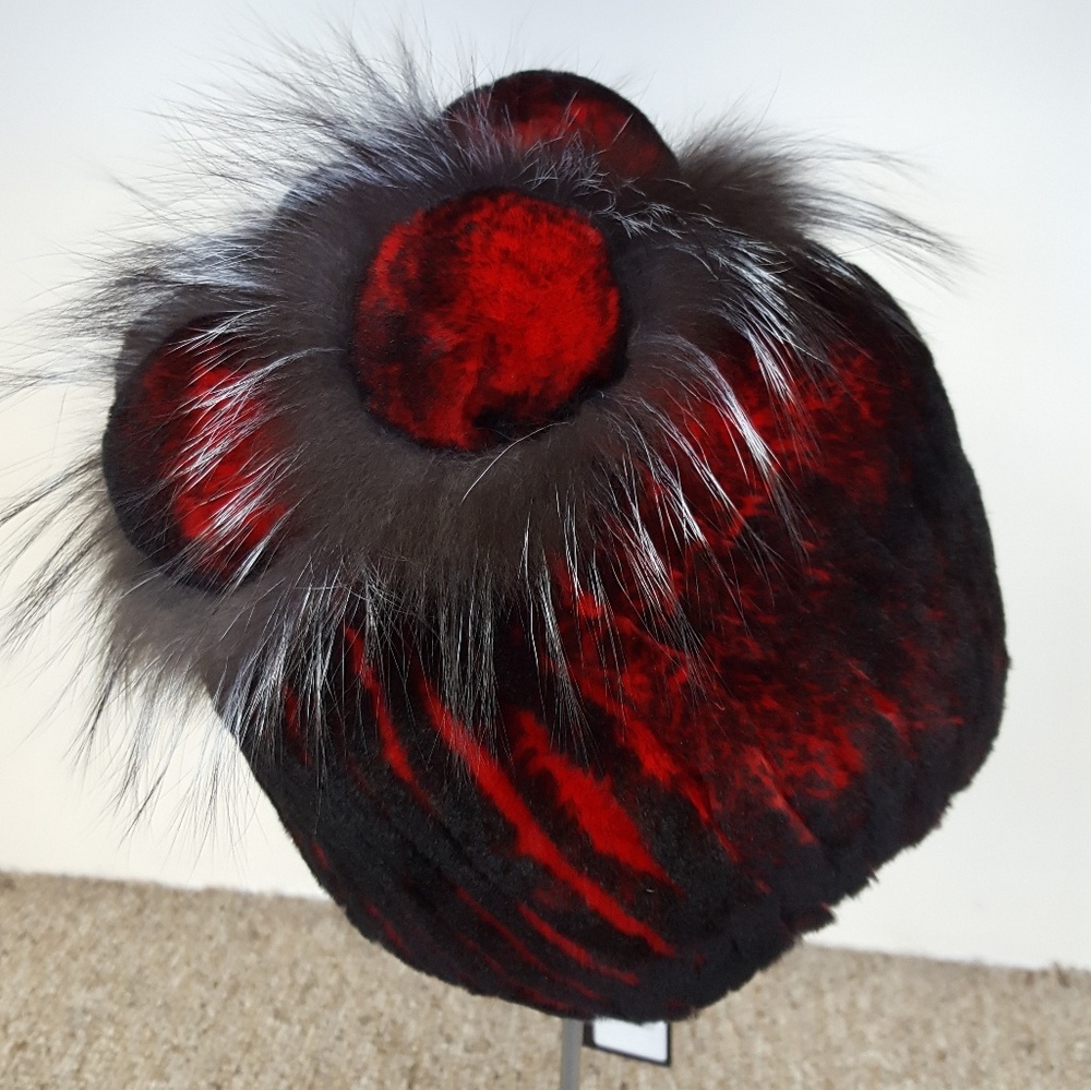 Rex Rabbit and Fox Fur Stretch Hat